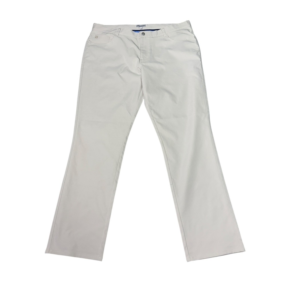 Peter Millar Mens‎ 40x32 Beige Chino Pants Flat Front Golf Casual